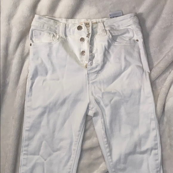 REDIAL Denim - White REDIAL high waisted skinny jeans size M